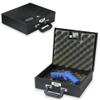 TufBox Handgun Briefcase Heavy-Duty Steel and Dual-Action Combination/Key Lock, Padded Interior, and Carry Handle view 1