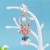 Cute Small Koi Carp Fashionable Keychain, Metal Key Fob Key Ring with Koi Fish Pendants, Women's Bag Charm Pendant(Blue) view 2