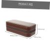 WOFASHPURET 2pcs Watch Case Pu Travel Holder Portable Zipper Storage Box for Men Slot Watch Organizer Design Elegant Appearance and Scratch view 3