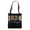 100 Years Old Vintage 1924 100th Birthday Wildflower Women Tote Bag view 1