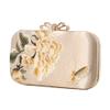 Womens Chinese Style Hand Embroidered Flower Clutch, Hanfu Ancient Handbag, Classical Vintage Elegant Dinner Bag/2224 view 1