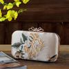 Womens Chinese Style Hand Embroidered Flower Clutch, Hanfu Ancient Handbag, Classical Vintage Elegant Dinner Bag/2224 view 2
