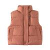 Toddler Boys Girls Quilted Bubble Puffer Vest Winter Coat Sleeveless Down Coat Standing Collar Baby (Red, 18-24 Months) view 1