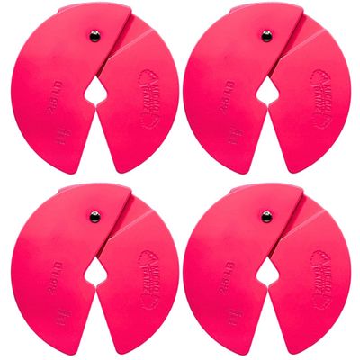 Micro Gainz Dumbbell Fractional 2.5 lb Weight Plate, Ideal for Micro Loading, (Choose Color) 4 Piece Fractional Weight Plates, Designed for Dumbbell Training, Made In USA (Pink)