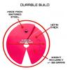 Micro Gainz Dumbbell Fractional 2.5 lb Weight Plate, Ideal for Micro Loading, (Choose Color) 4 Piece Fractional Weight Plates, Designed for Dumbbell Training, Made In USA (Pink) view 4