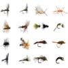 Feeder Creek Fly Fishing Assortment | 48 Premium Flies with Ebooks | Popular and Effective Trout and Bass Flies | Year Round Fly Kit view 1