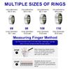 Lenmenvelia Smart Ring Fitness Tracker Ring for Men Women, Heart Rate Monitor Blood Oxygen Sleep, IP68 Waterproof Activity with Step Trackers, Remote Photography,Health Rings for Android iPhone,Gift view 2