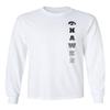 CornBorn Iowa Hawkeyes Apparel Men Shirt - Long Sleeve - Vert Hawks Fade with Tigerhawk - White - Medium view 1
