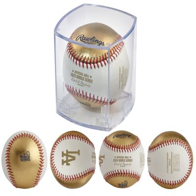 Rawlings | Official 2024 World Series Champions Los Angeles Dodgers | WS Champs Ball | White/Gold Leather Champions
