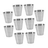 Hoement 10pcs Drinking Cups Stainless Steel Cups Boys and Girls Shatterproof Camping Party Supplies view 1