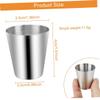 Hoement 10pcs Drinking Cups Stainless Steel Cups Boys and Girls Shatterproof Camping Party Supplies view 2