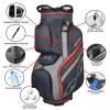 Snake Eyes SE500 14 Way Divider Golf Cart Bag Dark Gray/Light Gray/Orange view 2