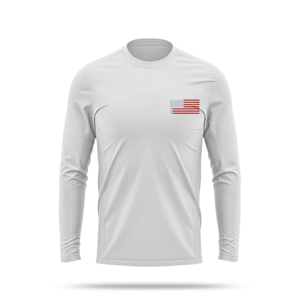 13 Fifty Apparel [Dockside] Men's Utility Long Sleeve [WHT/NVY] L