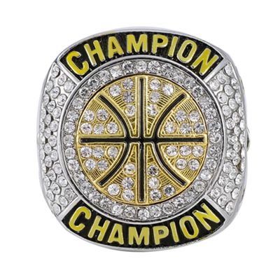 Basketball Championship Ring Trophy Award Winner MVP Collectible Gift Champion Ring (1 Piece Ring, Size 12)