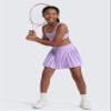 CRZ YOGA Girls Feathery-Fit Soft Athletic Pleated Skirts - Tennis School Casual Skorts with Pockets Liner Kids Teen Lilac X-Small view 2