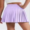 CRZ YOGA Girls Feathery-Fit Soft Athletic Pleated Skirts - Tennis School Casual Skorts with Pockets Liner Kids Teen Lilac X-Small view 4