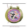 JUSTAWARDMEDALS Female Gymnastics Champ Chain, 6 Giant Award Gift Medal Prize, Add Your Custom Text on Line 1 and Line 2. Plastic with Polished Gold Finish, Customized Champ Chain Design view 3