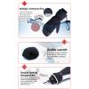 Ski Mittens Winter Snowboard Snow Gloves Warm Touchscreens Cold Weather Gloves Wrist Leashes with Pockets view 2