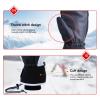 Ski Mittens Winter Snowboard Snow Gloves Warm Touchscreens Cold Weather Gloves Wrist Leashes with Pockets view 3