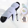 Ski Mittens Winter Snowboard Snow Gloves Warm Touchscreens Cold Weather Gloves Wrist Leashes with Pockets view 4