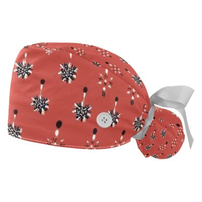 2 Pieces Scrub Caps Women Scrub Caps Women Satin Lined Nursing Hats for Women for The Surgeon Lights Multicoloured