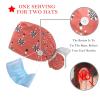 2 Pieces Scrub Caps Women Scrub Caps Women Satin Lined Nursing Hats for Women for The Surgeon Lights Multicoloured view 3