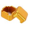 PATIKIL Billiard Magnetic Chalk Holder, Aluminum Pool Chalk Holder Billiards Cue Chalk Tip Case for Snooker Sports Accessories, Golden view 3