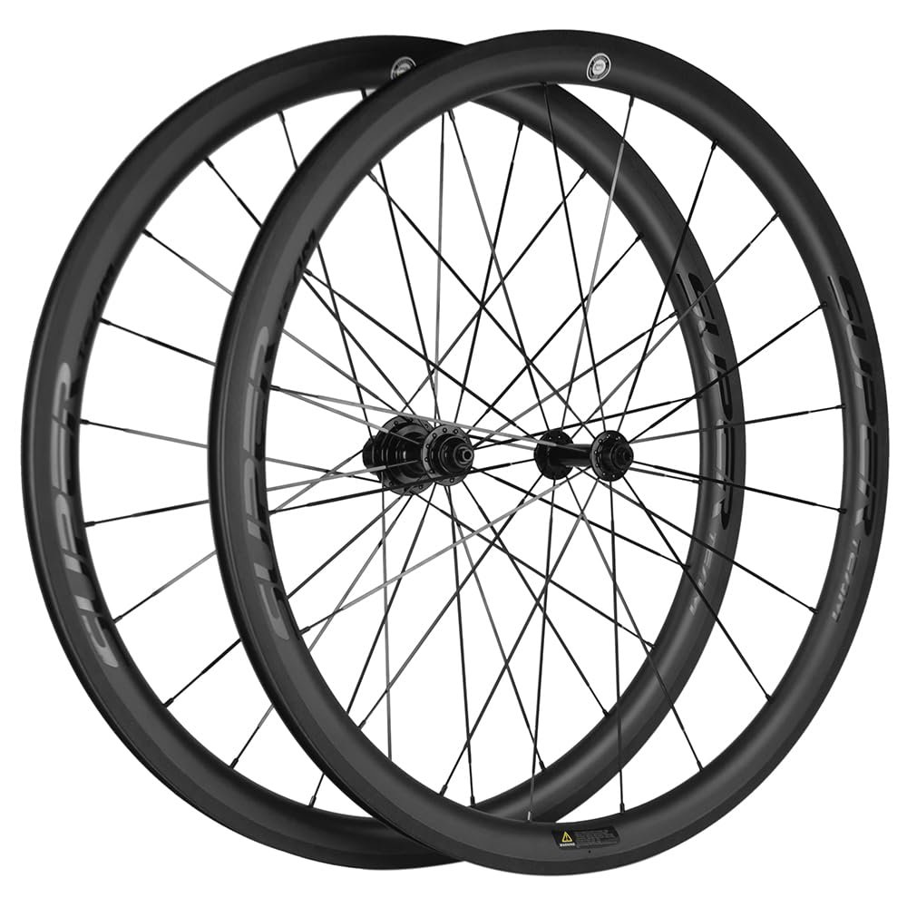 SUPERTEAM Carbon Wheelset 38/50/60/88 700C Tubeless Wheelset U Shape with Cearmic Bearing Hub (38MM Depth)