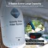 Gravity Water Filter System for Hiking, Camping, Travel, and Emergency Preparedness (1 Gravity Bag, 4 Water Filter Straw, 5 Squeezable 20-Oz Water Pouch) view 3