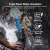 Gravity Water Filter System for Hiking, Camping, Travel, and Emergency Preparedness (1 Gravity Bag, 4 Water Filter Straw, 5 Squeezable 20-Oz Water Pouch) view 4