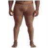 Miutii Mens Bulge Pouch Compression Pants Athletic Johns Legging Tights Thermal Baselayer Trousers Brown A Medium view 1