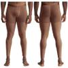 Miutii Mens Bulge Pouch Compression Pants Athletic Johns Legging Tights Thermal Baselayer Trousers Brown A Medium view 3