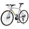 ZUKKA 700C Road Bike for Adult 24-Speed Unisex Hybrid Road Bicycle, Alloy Frame/Dual-Disc Brakes/Multiple Colors (Grey) view 1