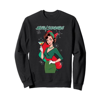 Mid Century Modern Christmas Party MCM Holiday Shenanigans Sweatshirt