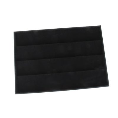 WOFASHPURET Suede Jewelry Earring Display Tray for Rings and Earrings Black Organizer Box Dust Jewelry Case for Personal Business Use Slots for Efficient Storage
