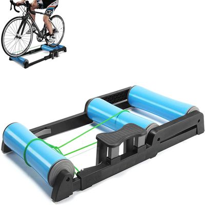 QYQCXGL Foldable Bike Trainer,Indoor Bicycle Roller Trainer - Non-Slip Pedal for Indoor Bicycle Exercise Training