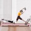 XJLKYMX Pilates Reformer, Aluminum Alloy Foldable Pilates Reformer Machine with Springs, Pilates Machines for Home Use and Studio, Pilates Equipment with Sitting Box, Jump Board and Accessories,Pink view 2