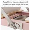 XJLKYMX Pilates Reformer, Aluminum Alloy Foldable Pilates Reformer Machine with Springs, Pilates Machines for Home Use and Studio, Pilates Equipment with Sitting Box, Jump Board and Accessories,Pink view 4
