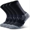 NSRRUN TURTLE Hiking Socks - Winter Thermal Merino Wool Socks for Men & Women - Thick Crew Socks for Hunting Work, Medium, Black, 2 Pairs view 1