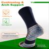 NSRRUN TURTLE Hiking Socks - Winter Thermal Merino Wool Socks for Men & Women - Thick Crew Socks for Hunting Work, Medium, Black, 2 Pairs view 3