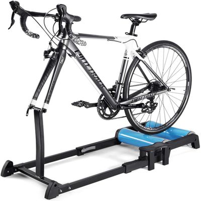 QYQCXGL Bicycle Training Platform,Silent Roller Mountain Bike Training Stand,Indoor Foldable Bike Resistance Trainers