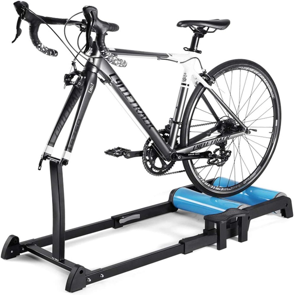 QYQCXGL Bicycle Training Platform,Silent Roller Mountain Bike Training Stand,Indoor Foldable Bike Resistance Trainers