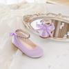 Otter MOMO Toddler/Little Girls Flower Girl Ballerina Flats Shoes Slip-on School Party Purple Dress Shoes Size 6 view 4