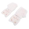 Electric Heated Gloves, Plush Cute Surrounded Heating Half Wearable Heated Gloves Hand Warmer, Heating Warming Gloves Built in 3000mAh Bat, Wearable Hand Warmers