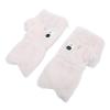 Electric Heated Gloves, Plush Cute Surrounded Heating Half Wearable Heated Gloves Hand Warmer, Heating Warming Gloves Built in 3000mAh Bat, Wearable Hand Warmers view 2
