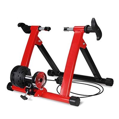 QYQCXGL Bike Trainer Stand, Indoor Training Platform Indoor Exercise Bike, Stationary Workout Trainer Stand Bike Trainer Stand,Red