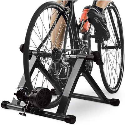 QYQCXGL Bicycle Roller Trainer Exercise Bike Steel Bicycle Exercise Magnetic Holder Noise Reduction Wheel for Bikes MTB