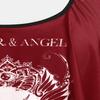ROSE GAL Womens Plus Size Curve Gothic Skull Print Ruffled Overlay Tankini Swimwear Set(Red_1/2X) view 3