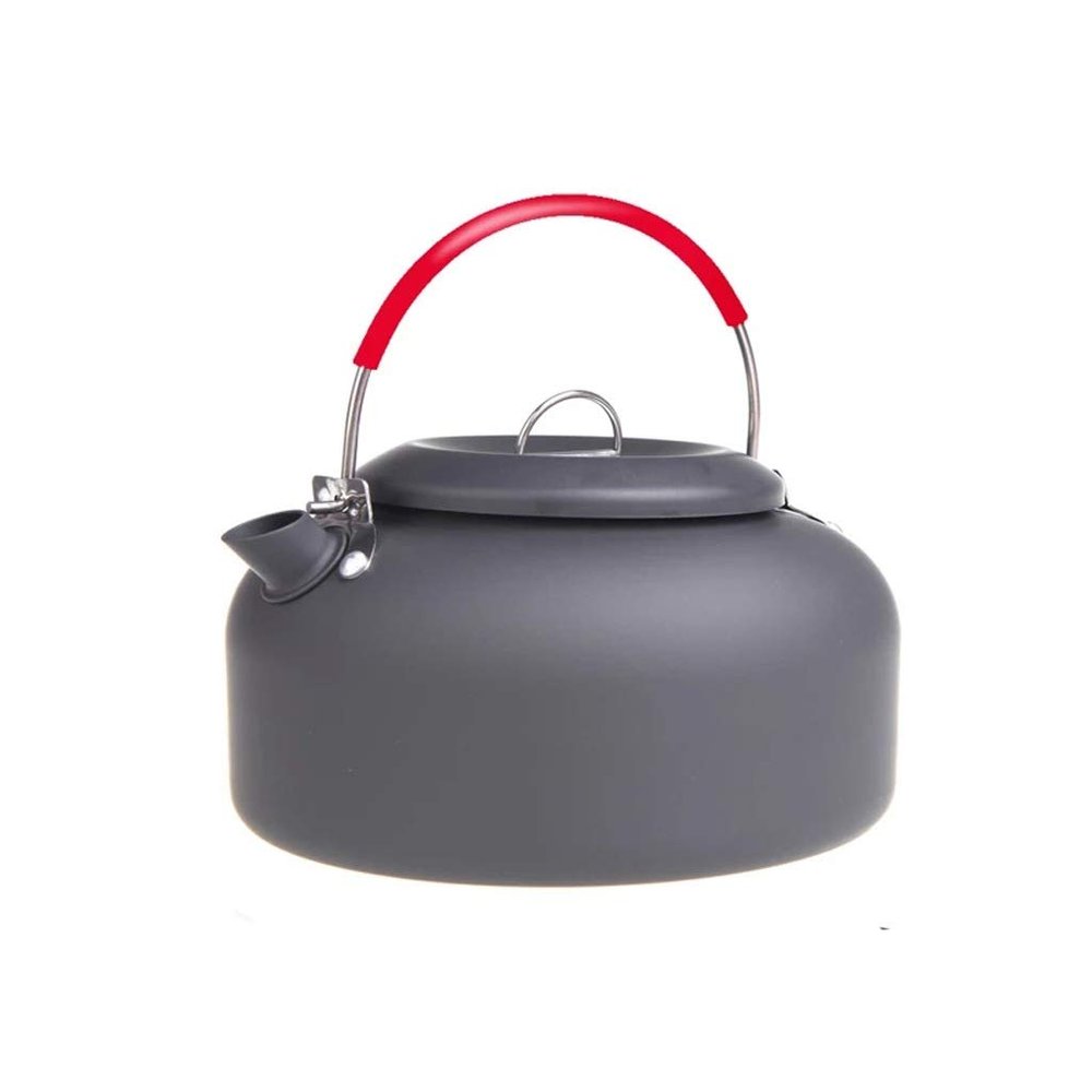 iumLeap 1.4L Outdoor Kettle Tea Pot Coffee Pot Kettle Water Teapot Portable Camping Picnic Hiking Cookware Aluminum Alloy