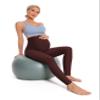 BUBBLELIME 22"/26" Maternity Yoga Leggings Soft Over The Belly Pregnancy Pant with Pockets - Maternity Pants_MAHOGANYMAROON X-Large-26 Inseam view 4